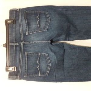 7 For All Mankind Women Denim Jeans Size 30 Booth Cut Dark Wash